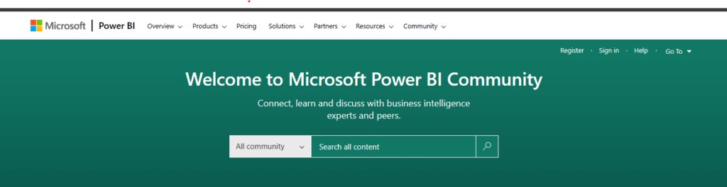 Power BI user community